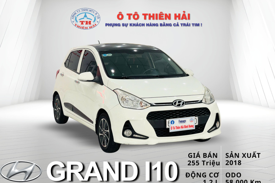 HYUNDAI I10 1.2MT HATCHBACK BẢN FULL SX 2018