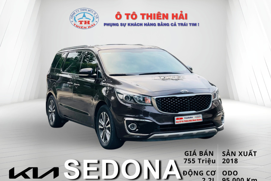  KIA SEDONA 2.2L DATH FULL DẦU SX 2018 