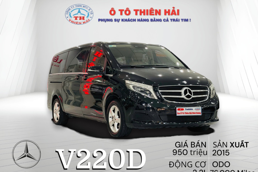 MERCEDES BENZ V220D SX 2015 NHẬP KHẨU TÂY BAN NHA