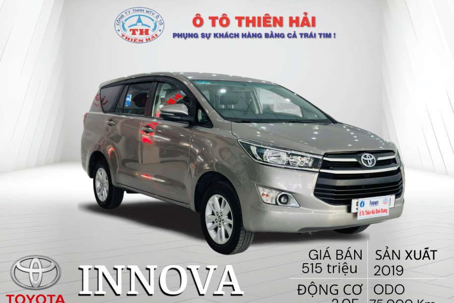 TOYOTA INNOVA 2.0E MT SX 2019