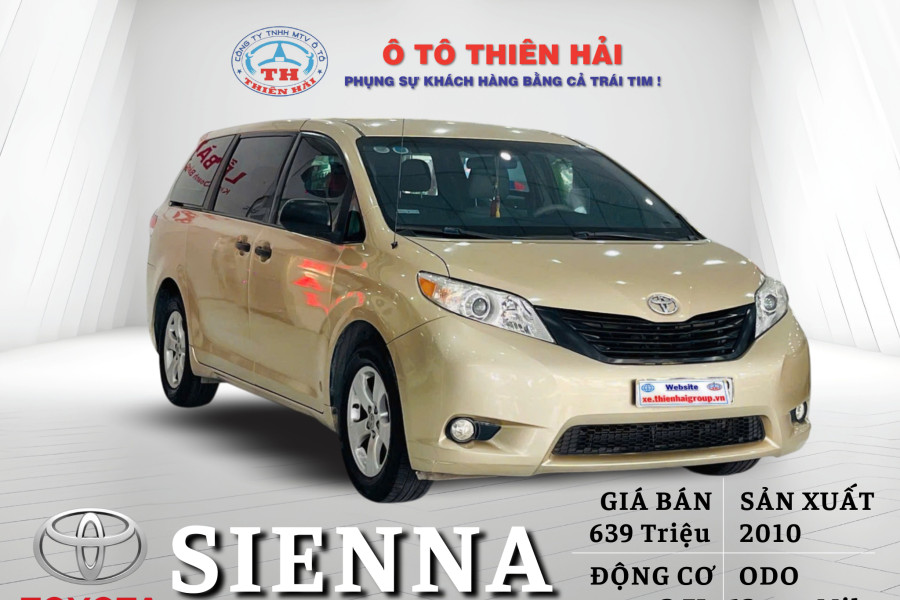 TOYOTA SIENNA 2.7L SX 2010 - NHẬP MỸ