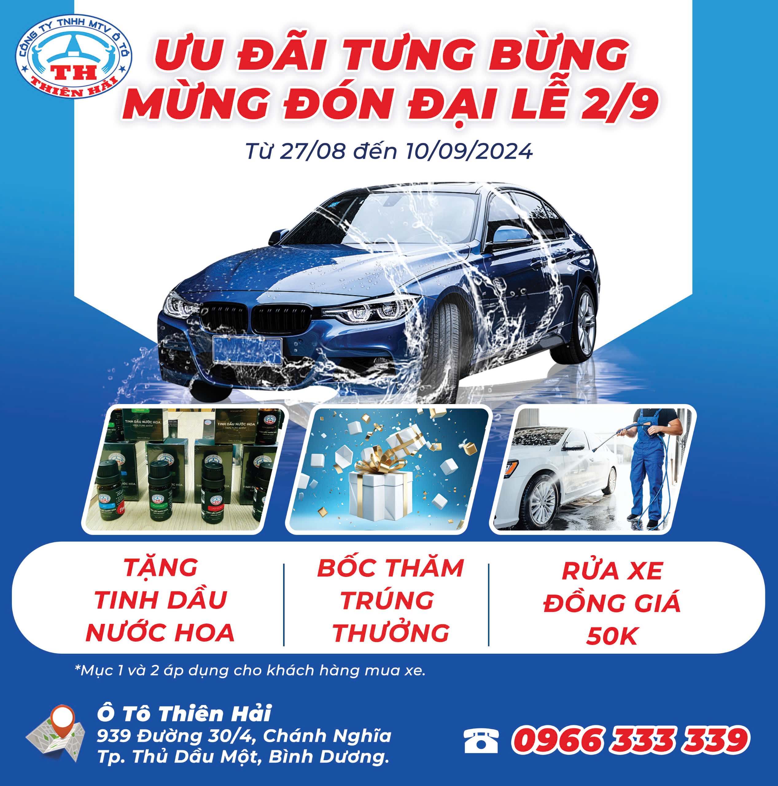 ƯU ĐÃI TƯNG BỪNG MỪNG ĐÓN LỄ 2/9